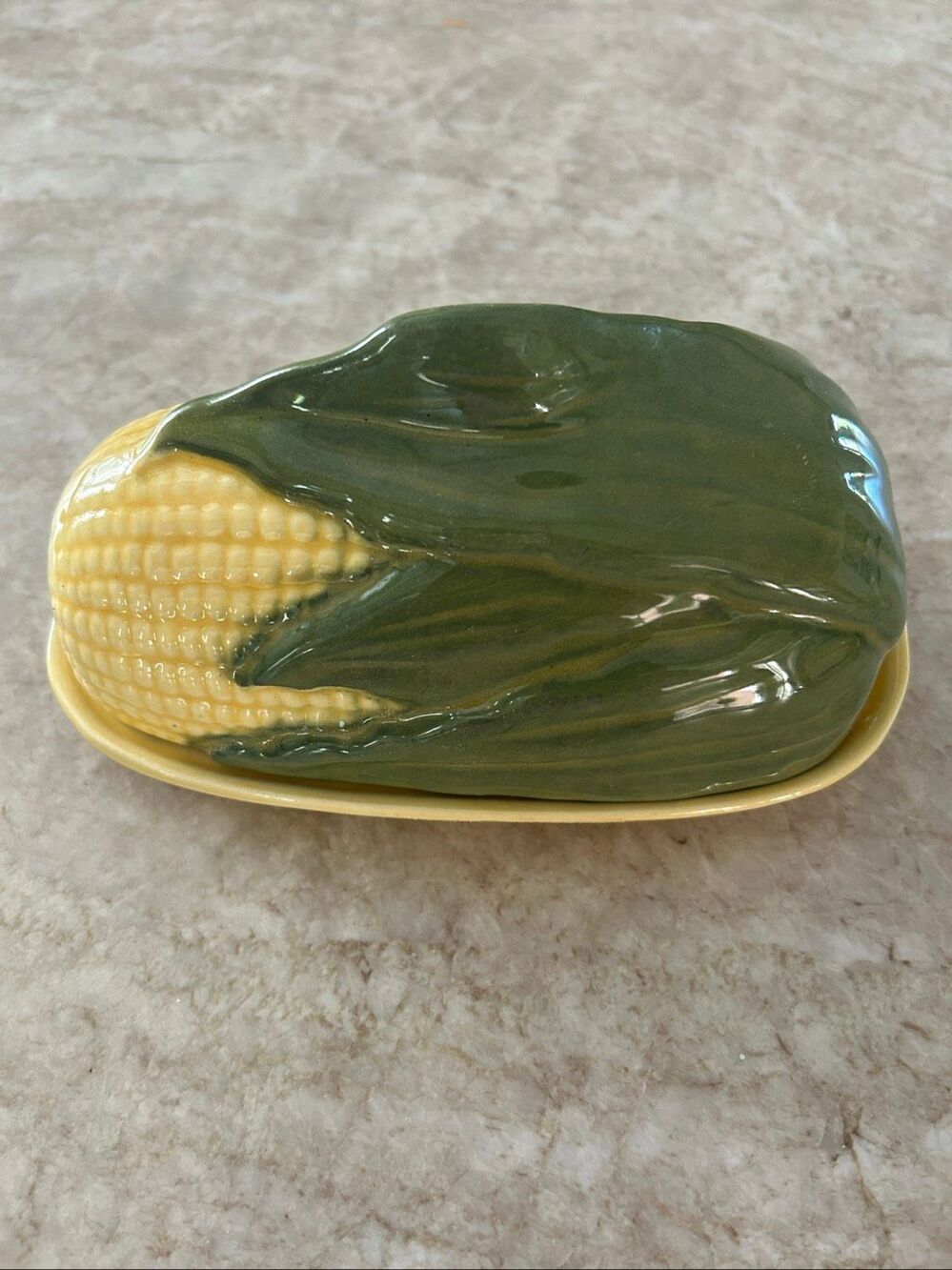 Vintage Shawnee Pottery Corn King Butter Dish